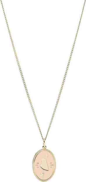 Fossil Pozlacený náhrdelník Amorův šíp JF03295710 + 2 měsíce na vrácení zboží