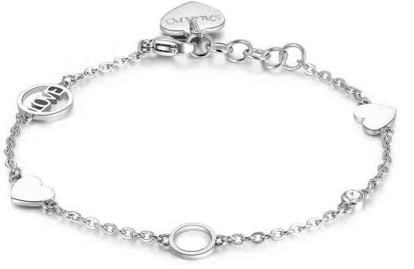 S`Agapõ Ocelový náramek Happy SHAN01 + 2 měsíce na vrácení zboží