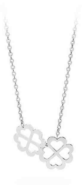 S`Agapõ Ocelový náhrdelník se čtyřlístky Butterfly SBF07 + 2 měsíce na vrácení zboží