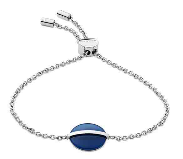 Skagen Ocelový náramek s modrým sklem SKJ1295040 + 2 měsíce na vrácení zboží