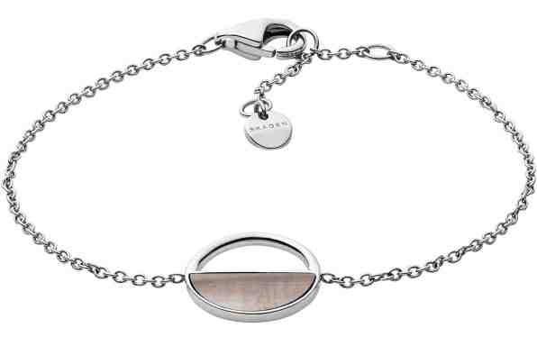 Skagen Ocelový náramek s perletí SKJ1121040 + 2 měsíce na vrácení zboží