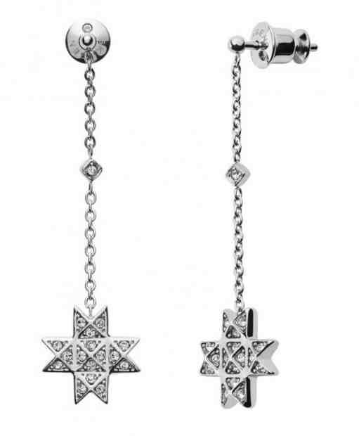 Skagen Ocelové náušnice s krystalem hvězdy SKJ1260040 + 2 měsíce na vrácení zboží