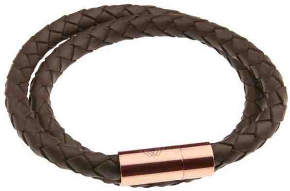 Victoria Walls Dvojitý kožený náramek VB1072R + 2 měsíce na vrácení zboží