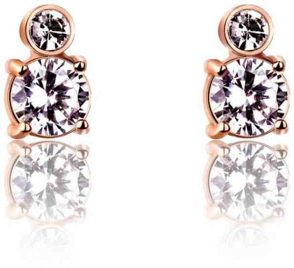 Victoria Walls Růžově pozlacené náušnice s krystaly VE1094R + 2 měsíce na vrácení zboží