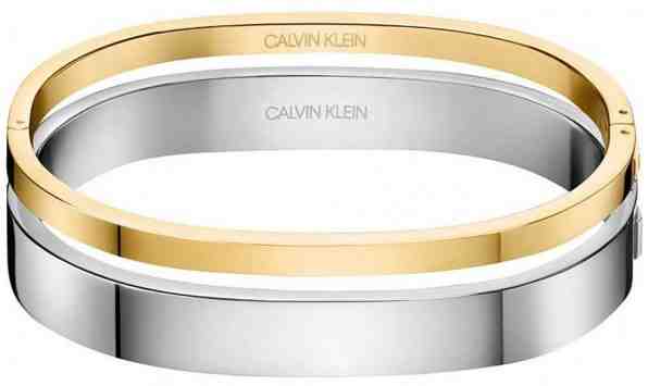 Calvin Klein Luxusní bicolor náramek Hook KJ06JD20010 5,8 x 4,6 cm - S + 2 měsíce na vrácení zboží
