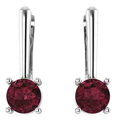 Beneto Exclusive Stříbrné náušnice s granáty GRAAGUC1935 + 2 měsíce na vrácení zboží