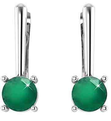 Beneto Exclusive Stříbrné náušnice s acháty ACHAGUC1936 + 2 měsíce na vrácení zboží