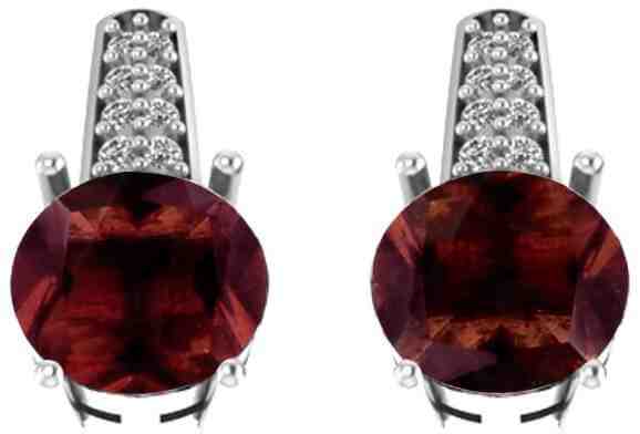 Beneto Exclusive Stříbrné náušnice s granáty GRAAGUC1929 + 2 měsíce na vrácení zboží