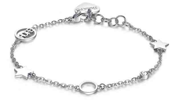 S`Agapõ Ocelový náramek Happy SHAN05 + 2 měsíce na vrácení zboží