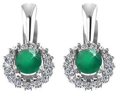 Beneto Exclusive Stříbrné náušnice s acháty ACHAGUC1946 + 2 měsíce na vrácení zboží