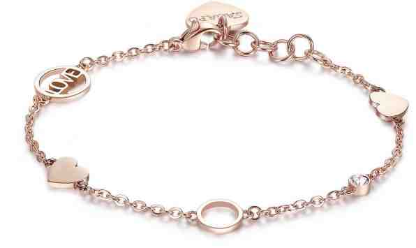 S`Agapõ Ocelový náramek Happy SHAN02 + 2 měsíce na vrácení zboží