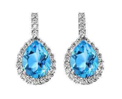 Beneto Exclusive Stříbrné náušnice s topazy TOPAGUP1939 + 2 měsíce na vrácení zboží