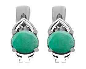 Beneto Exclusive Stříbrné náušnice se smaragdy SMAAGUC1950 + 2 měsíce na vrácení zboží