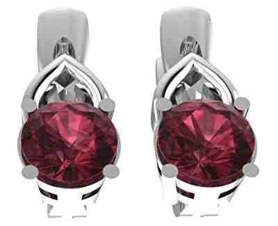 Beneto Exclusive Stříbrné náušnice s granáty GRAAGUC1953 + 2 měsíce na vrácení zboží