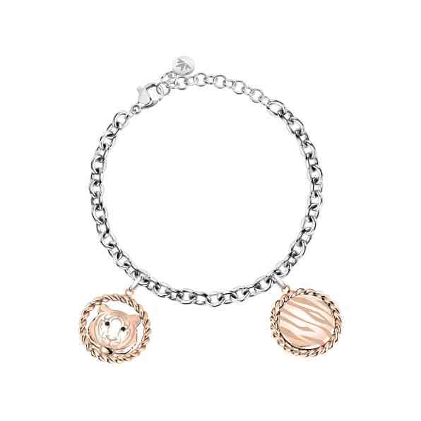 Morellato Ocelový náramek s přívěskem tygra Madagaskar SATF06 + 2 měsíce na vrácení zboží