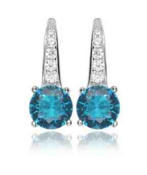 JVD Stříbrné náušnice se zirkony SVLE0108X61M200 + 2 měsíce na vrácení zboží