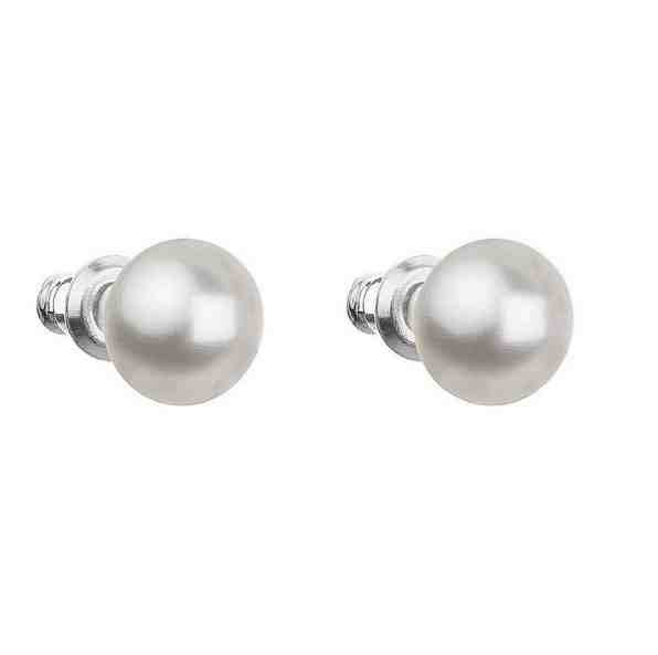 Troli Elegantní náušnice Pearl White - 8 mm 71108.1 + 2 měsíce na vrácení zboží