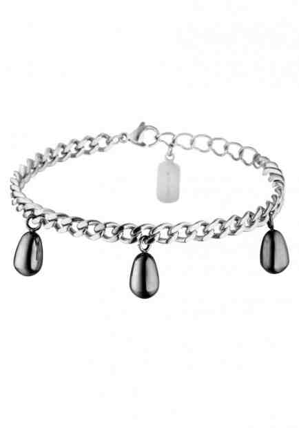 Tamaris Náramek Yessi s antracitovými přívěsky TJ130 + 2 měsíce na vrácení zboží