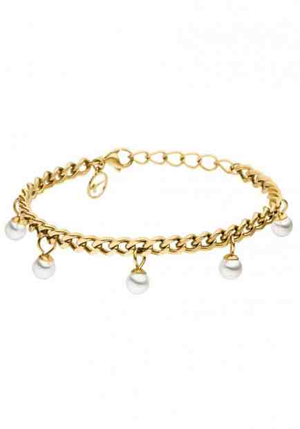 Tamaris Pozlacený náramek Franka s perlami TJ178 + 2 měsíce na vrácení zboží