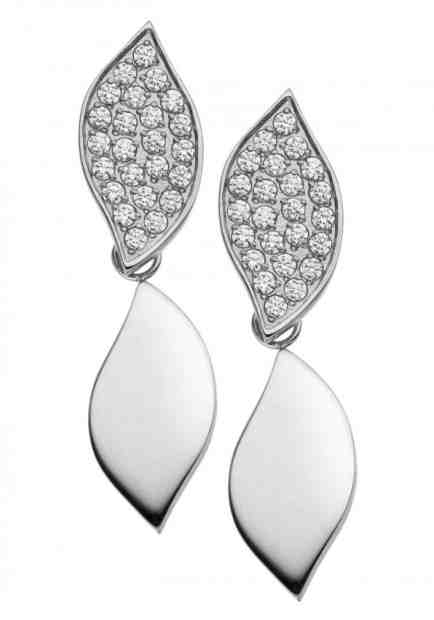 Tamaris Náušnice Julia listy se zirkony TJ210 + 2 měsíce na vrácení zboží