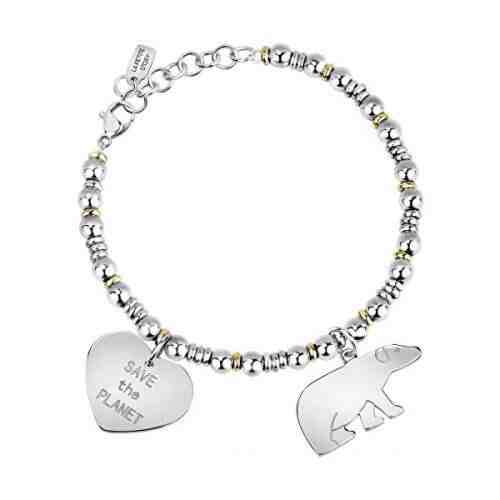 La Petite Story Ocelový náramek s přívěsky Save the Planet LPS05ATA11 + 2 měsíce na vrácení zboží