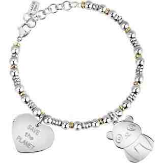 La Petite Story Ocelový náramek s přívěsky Save the Planet LPS05ATA07 + 2 měsíce na vrácení zboží