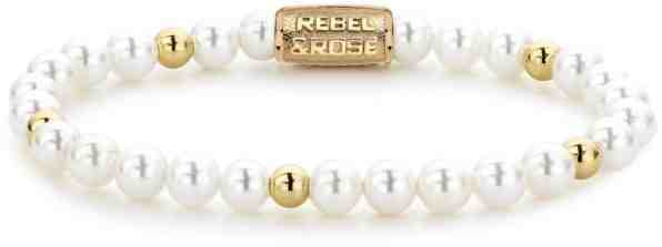 Rebel&Rose Perlový náramek Pearl Gem RR-60073-G 17,5 cm - M + 2 měsíce na vrácení zboží