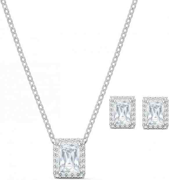 Swarovski Slušivá sada šperků s třpytivými krystaly Angelic 5579842 + 2 měsíce na vrácení zboží