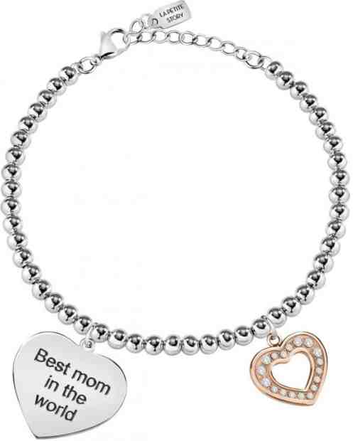 La Petite Story Bicolor náramek Nejlepší maminka na světě Family LPS05ASF09 + 2 měsíce na vrácení zboží