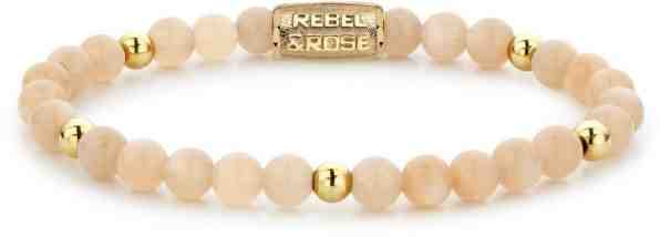 Rebel&Rose Jemný korálkový náramek Sunset Beach RR-60068-G 15 cm - XS + 2 měsíce na vrácení zboží