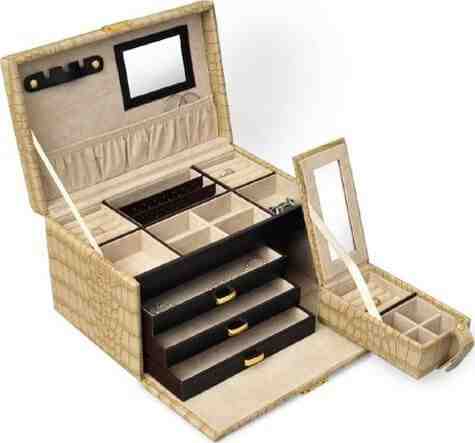 JK Box Krémová šperkovnice SP-581/A20 + 2 měsíce na vrácení zboží