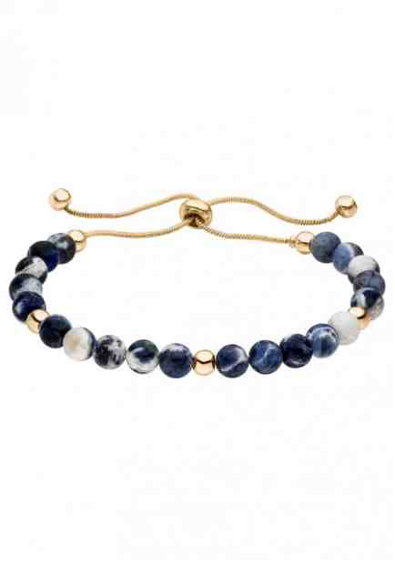 Tamaris Pozlacený náramek Alicia s modrými perlami TF068 + 2 měsíce na vrácení zboží