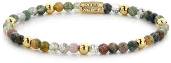 Rebel&Rose Korálkový náramek Indian Summer RR-40046-G 15 cm - XS + 2 měsíce na vrácení zboží