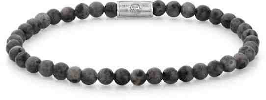 Rebel&Rose Korálkový náramek Grey Seduction RR-40009-S 15 cm - XS + 2 měsíce na vrácení zboží