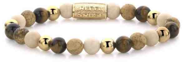 Rebel&Rose Korálkový náramek Autumn Love RR-60044-G 16,5 cm - S + 2 měsíce na vrácení zboží