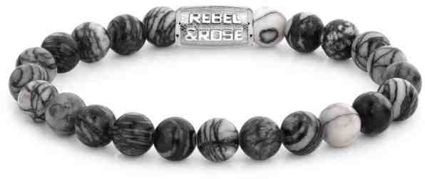 Rebel&Rose Korálkový náramek Black Wolf RR-80032-S 16,5 cm - S + 2 měsíce na vrácení zboží