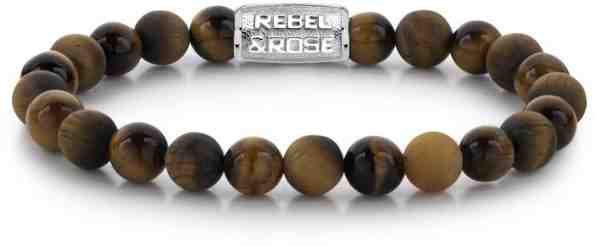 Rebel&Rose Korálkový náramek Tiger Rocks RR-80046-S 16,5 cm - S + 2 měsíce na vrácení zboží