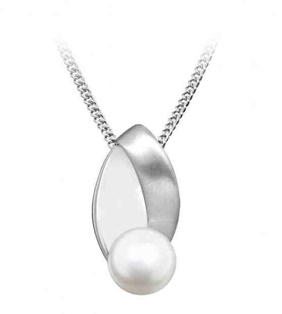 JVD Stříbrný přívěsek s přírodní perlou SVLP0320SH8P100 + 2 měsíce na vrácení zboží