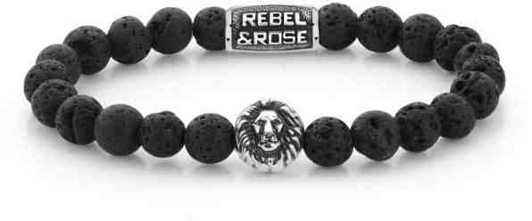 Rebel&Rose Korálkový náramek Black Moon RR-8L021-S 17,5 cm - M + 2 měsíce na vrácení zboží