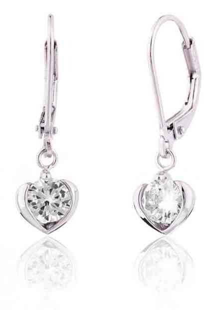 JVD Stříbrné náušnice srdíčka SVLE0014SD5BI00 + 2 měsíce na vrácení zboží