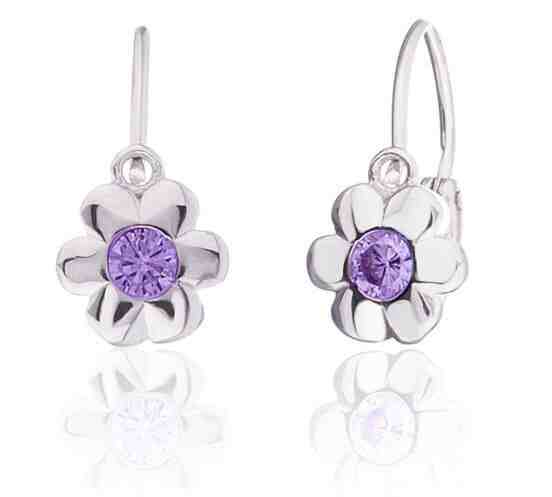 JVD Dětské stříbrné náušnice kytičky  SVLE0225XD5F100 + 2 měsíce na vrácení zboží