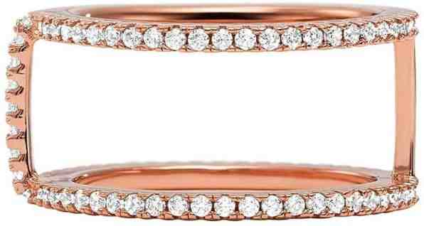 Michael Kors Třpytivý růžově pozlacený prsten se zirkony MKC1113AN791 54 mm + 2 měsíce na vrácení zboží