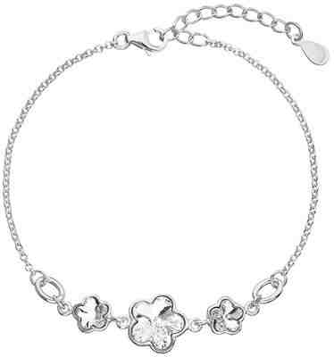 Evolution Group Stříbrný náramek s krystaly Swarovski 33112.1 + 2 měsíce na vrácení zboží