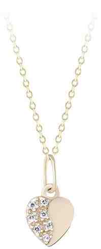 Brilio Zlatý přívěsek Srdce s krystaly 249 001 00537 00 + 2 měsíce na vrácení zboží