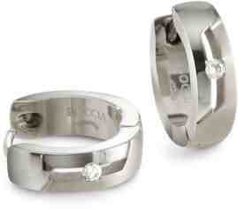 Boccia Titanium Titanové náušnice s diamantem 05045-03 + 2 měsíce na vrácení zboží