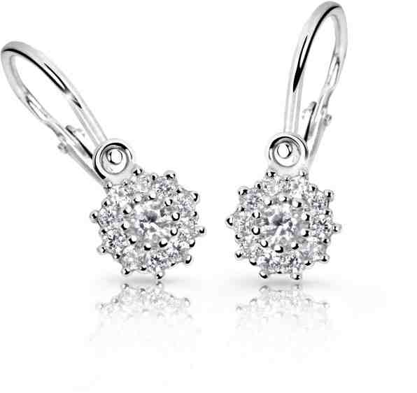 Cutie Jewellery Dětské náušnice z bílého zlata C2749-10-X-2 světle zelená + 2 měsíce na vrácení zboží