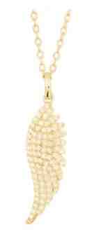 JVD Pozlacený přívěsek se zirkony Andělské křídlo SVLP0574XH2GO00 + 2 měsíce na vrácení zboží