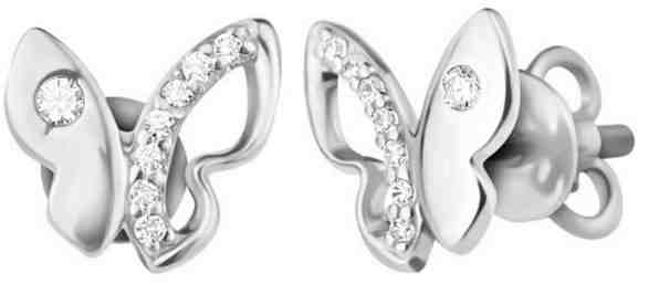 JVD Stříbrné náušnice Motýlci SVLE0632XH2BI00 + 2 měsíce na vrácení zboží
