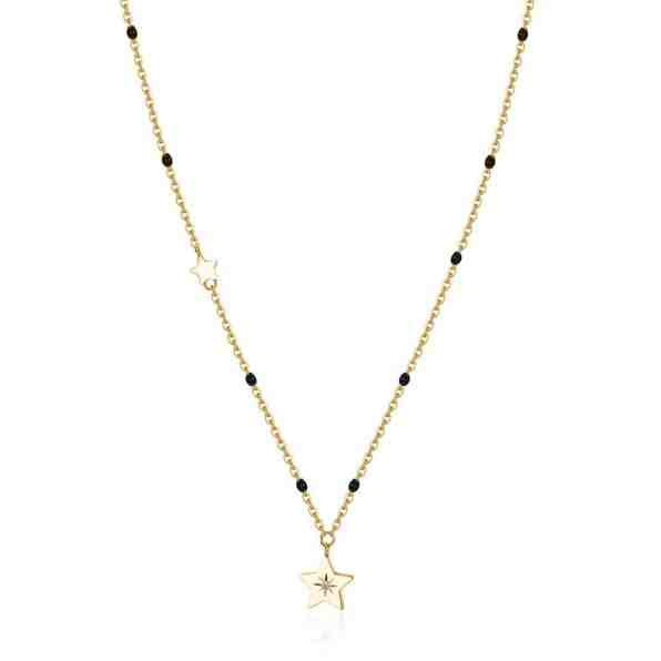 Brosway Pozlacený náhrdelník s hvězdou Chant BAH38 + 2 měsíce na vrácení zboží