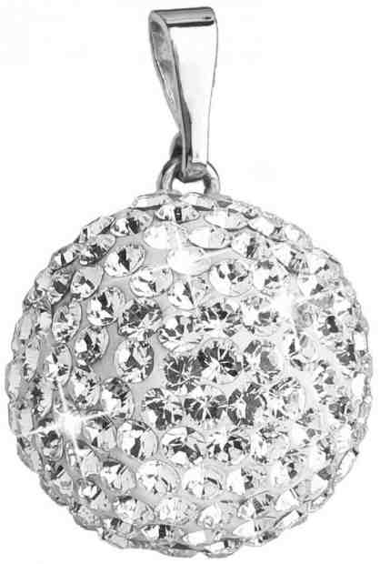 Evolution Group Stříbrný přívěsek s krystaly Swarovski 34081.1 + 2 měsíce na vrácení zboží
